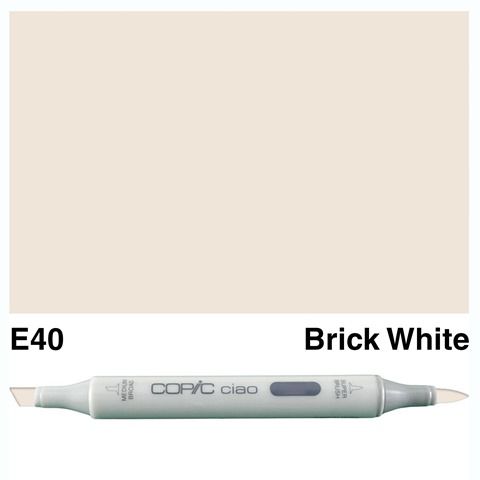 COPIC CIAO MARKER E40 BRICK WHITE