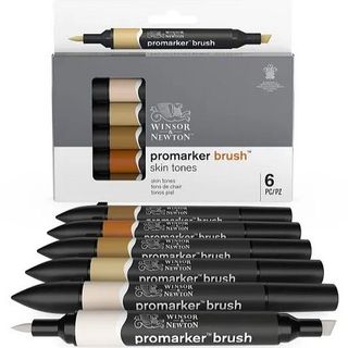 W&N PROMARKER BRUSH SET 6 SKIN TONES