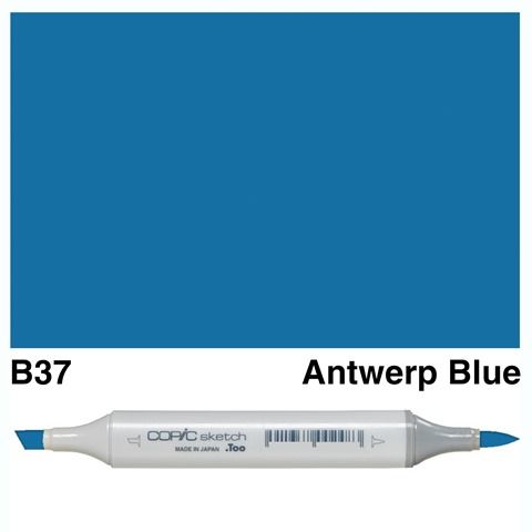COPIC SKETCH MARKER B37 ANTWERP BLUE