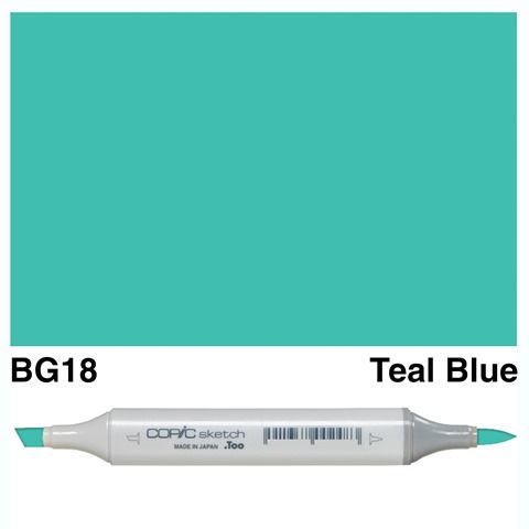 COPIC SKETCH MARKER BG18 TEAL BLUE