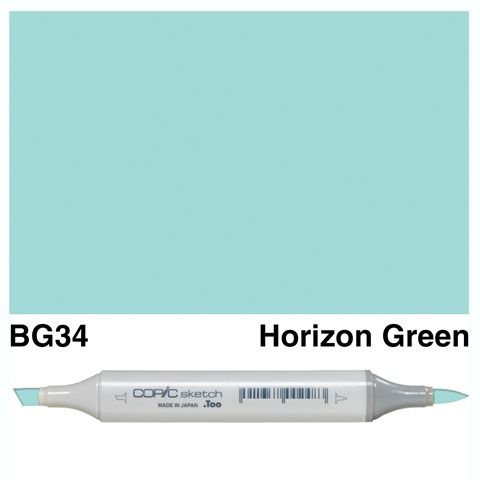 COPIC SKETCH MARKER BG34 HORIZON GREEN
