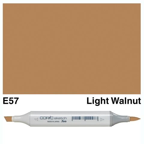 COPIC SKETCH MARKER E57 LIGHT WALNUT