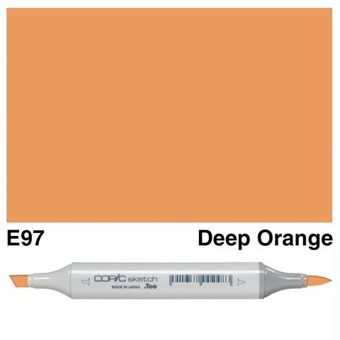 COPIC SKETCH MARKER E97 DEEP ORANGE