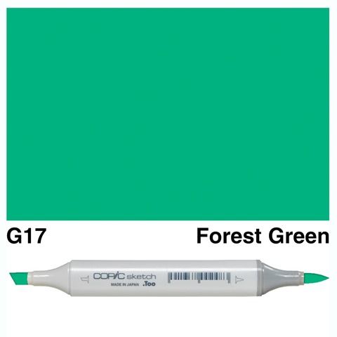 COPIC SKETCH MARKER G17 FOREST GREEN
