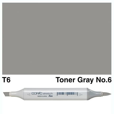 COPIC SKETCH MARKER T6 TONER GRAY NO.6