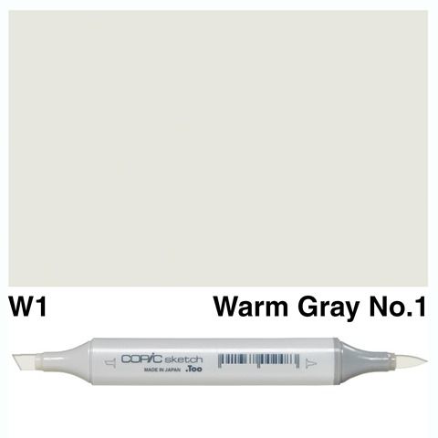 COPIC SKETCH MARKER W1 WARM GRAY NO.1