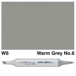 COPIC SKETCH MARKER W6 WARM GRAY NO.6