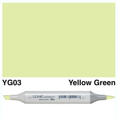 COPIC SKETCH MARKER YG03 YELLOW GREEN