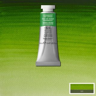 W&N PROFESSIONAL W/C 14ML S1 PERMANENT SAP GREEN