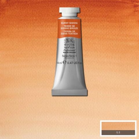 W&N PROFESSIONAL W/C 14ML S1 BURNT SIENNA