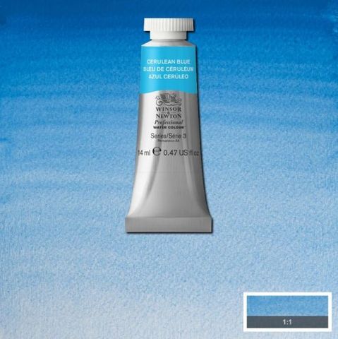 W&N PROFESSIONAL W/C 14ML S3 CERULEAN BLUE