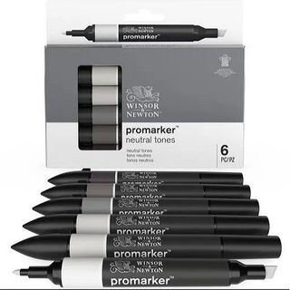 W&N PROMARKER SET 6 NEUTRAL TONES