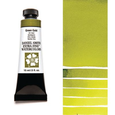 DANIEL SMITH W/C 15ML GREEN GOLD