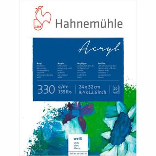 HAHNEMUHLE ACRYLIC PAPER 330G BLOCK 24X32CM 20 SHT