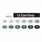 COPIC SKETCH MARKER SET 12 COOL GRAY
