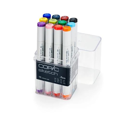 COPIC SKETCH MARKER SET 12 BASIC