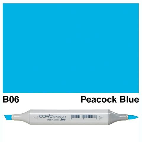 COPIC SKETCH MARKER B06 PEACOCK BLUE