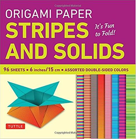 ORIGAMI PAPER STRIPES AND SOLIDS