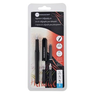 MANUSCRIPT BEGINNER CALLIGRAPHY 3 NIB SET LEFTHAND