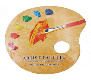 Mr. Pen- Wooden Paint Palette, 2 Pack, Artist Palette, Painting Palette, Oil Paint Palette, Wood Paint Palette, Art Pallet for Painting, Palettes, Wo