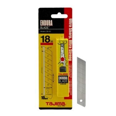 TAJIMA LCB-50 ENDURA BLADE 18MM PKT 10