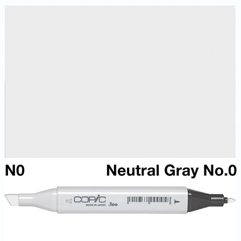 COPIC CLASSIC MARKER N0 NEUTRAL GRAY NO 0