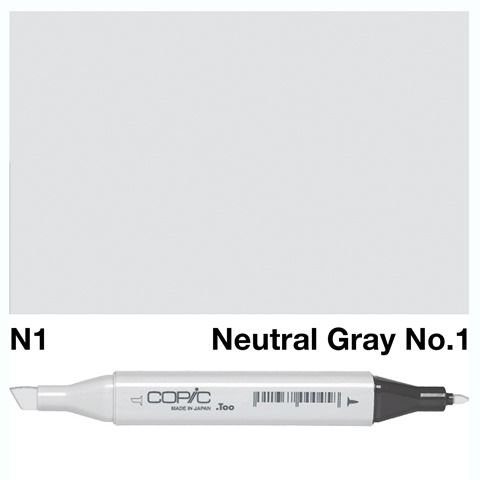 COPIC CLASSIC MARKER N1 NEUTRAL GRAY NO 1