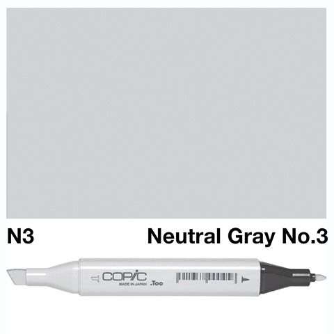 COPIC CLASSIC MARKER N3 NEUTRAL GRAY NO 3