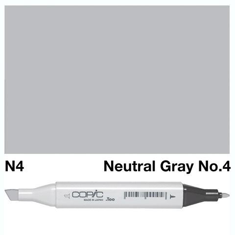 COPIC CLASSIC MARKER N4 NEUTRAL GRAY NO 4