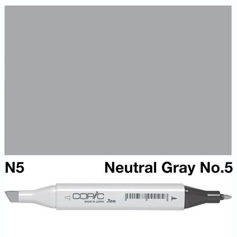 COPIC CLASSIC MARKER N5 NEUTRAL GRAY NO 5