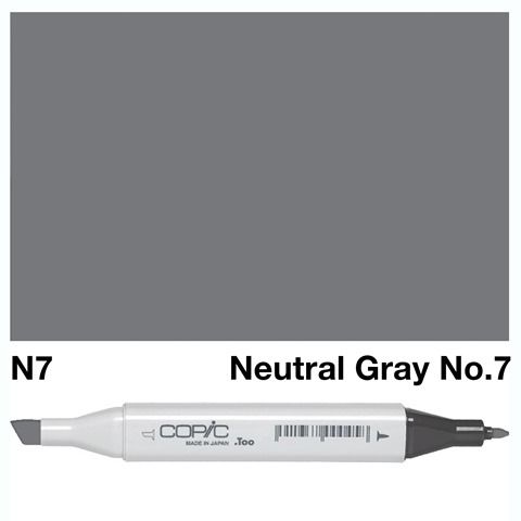 COPIC CLASSIC MARKER N7 NEUTRAL GRAY NO 7