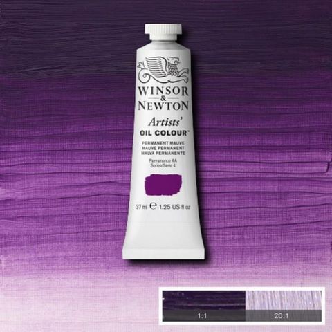 W&N ARTISTS OIL 37ML PERMANENT MAUVE S4