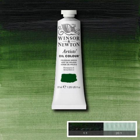 W&N ARTISTS OIL 37ML PRUSSIAN GREEN S2