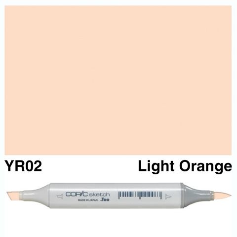 COPIC SKETCH MARKER YR02 LIGHT ORANGE