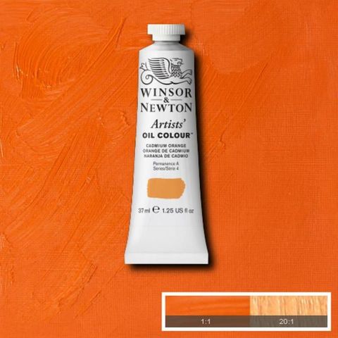 W&N ARTISTS OIL 37ML CADMIUM ORANGE S4