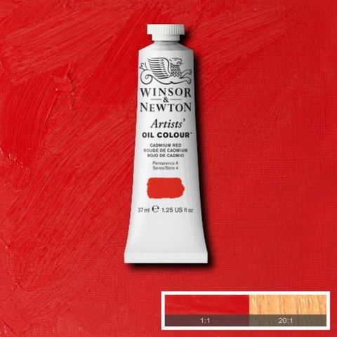 W&N ARTISTS OIL 37ML CADMIUM RED S4