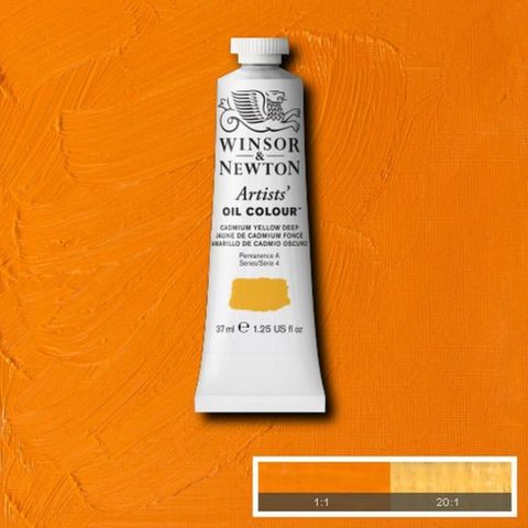 W&N ARTISTS OIL 37ML CADMIUM YELLOW DEEP S4