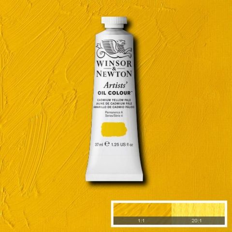 W&N ARTISTS OIL 37ML CADMIUM YELLOW PALE S4