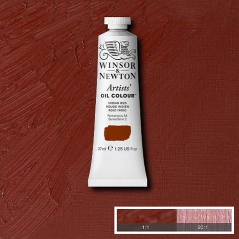 W&N ARTISTS OIL 37ML INDIAN RED S2