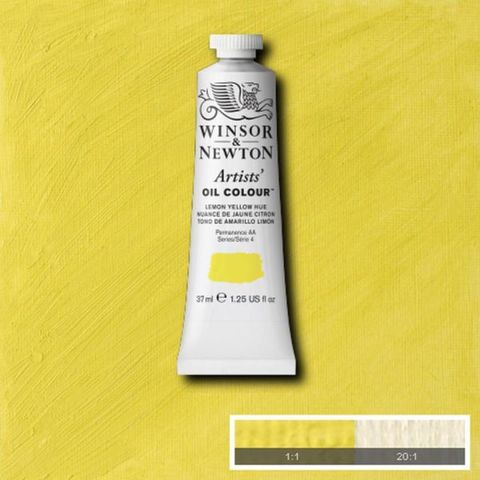 W&N ARTISTS OIL 37ML LEMON YELLOW HUE S4