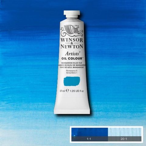 W&N ARTISTS OIL 37ML MANGANESE BLUE HUE S1