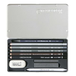 CRETACOLOR ARTINO GRAPHITE TIN SET 10PC