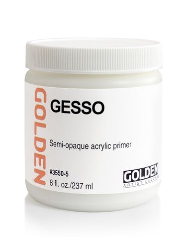 GOLDEN GESSO WHITE 236ML