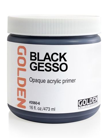 GOLDEN GESSO BLACK 473ML