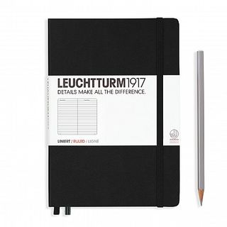 LEUCHTTURM1917 NOTEBOOK A5 LINED BLACK