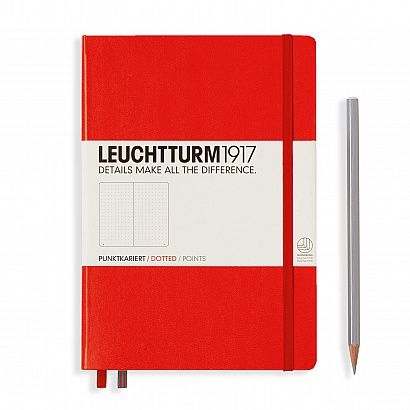 LEUCHTTURM1917 NOTEBOOK A5 DOTTED RED