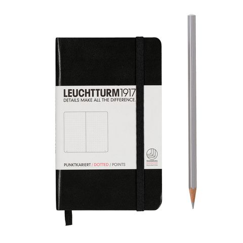 LEUCHTTURM1917 NOTEBOOK POCKET A6  DOTTED BLACK