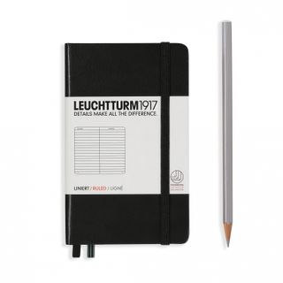 LEUCHTTURM1917 NOTEBOOK POCKET A6 LINED BLACK