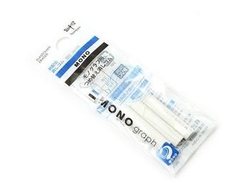 TOMBOW MONOGRAPH MECH PENCIL ERASER REFILL PACK 3