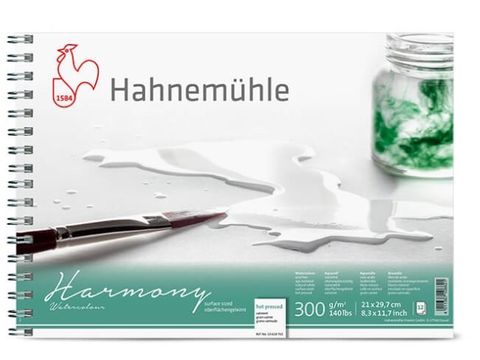HAHNEMUHLE HARMONY W/C 300G HP SPIRAL PAD A4
